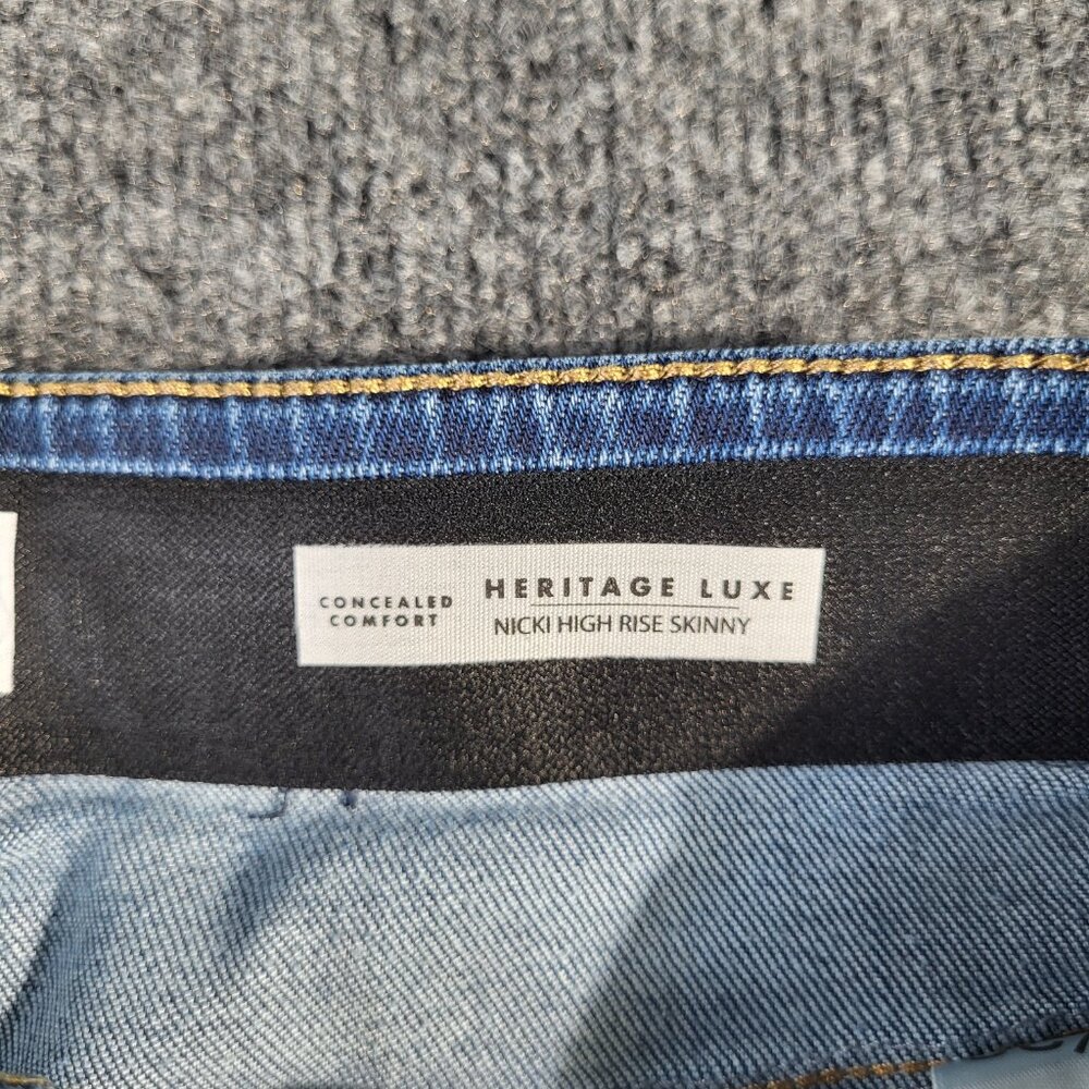 Curve Appeal Women's Jeans Size 14 Nicki High Rise Skinny Capri 14/32 - Picture 7 of 12